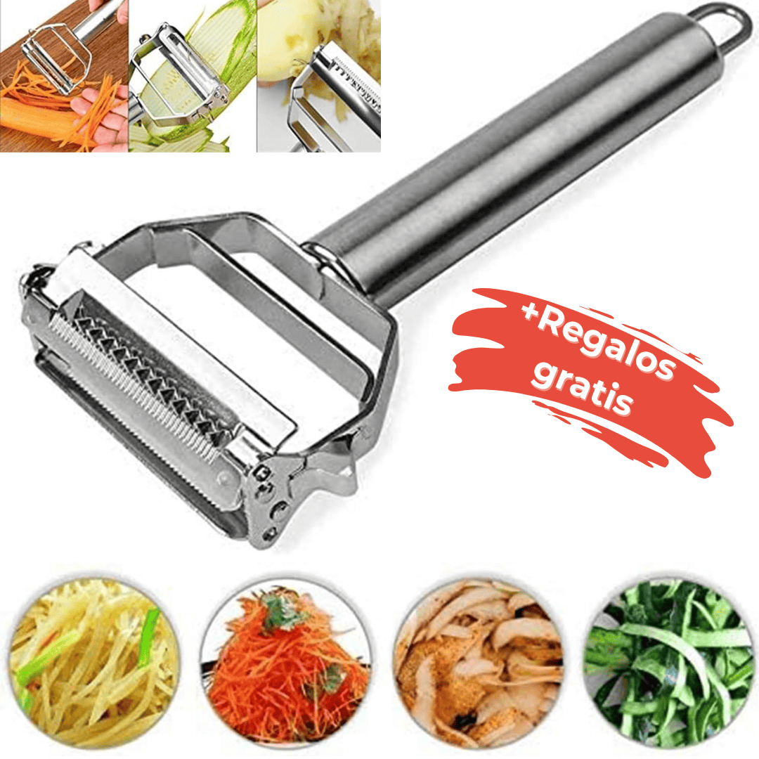 ChefPro™ MultiPelador 5 en 1 - Pela, rebana, corta, acanala y descorazona