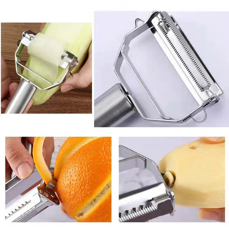 ChefPro™ MultiPelador 5 en 1 - Pela, rebana, corta, acanala y descorazona