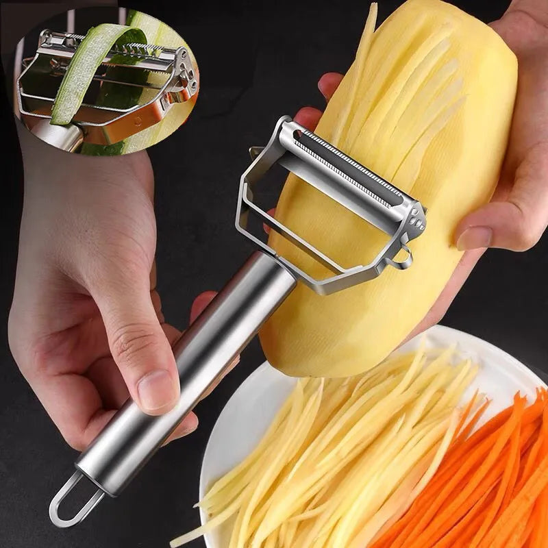 ChefPro™ MultiPelador 5 en 1 - Pela, rebana, corta, acanala y descorazona