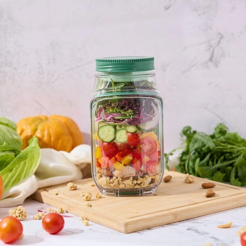 SaladPro™ - 3 en 1: Guarda, Mezcla y Come