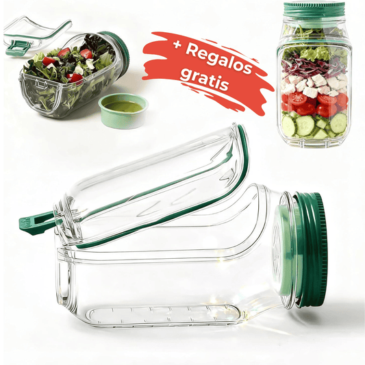 SaladPro™ - 3 en 1: Guarda, Mezcla y Come