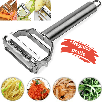 ChefPro™  MultiPelador 5 en 1 - Pela, rebana, corta, acanala y descorazona